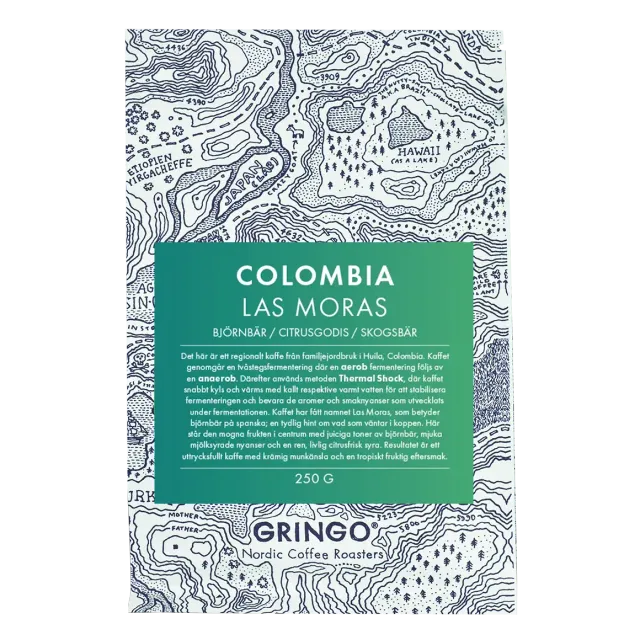 Gringo Colombia Las Moras kaffe 250 g björnbär