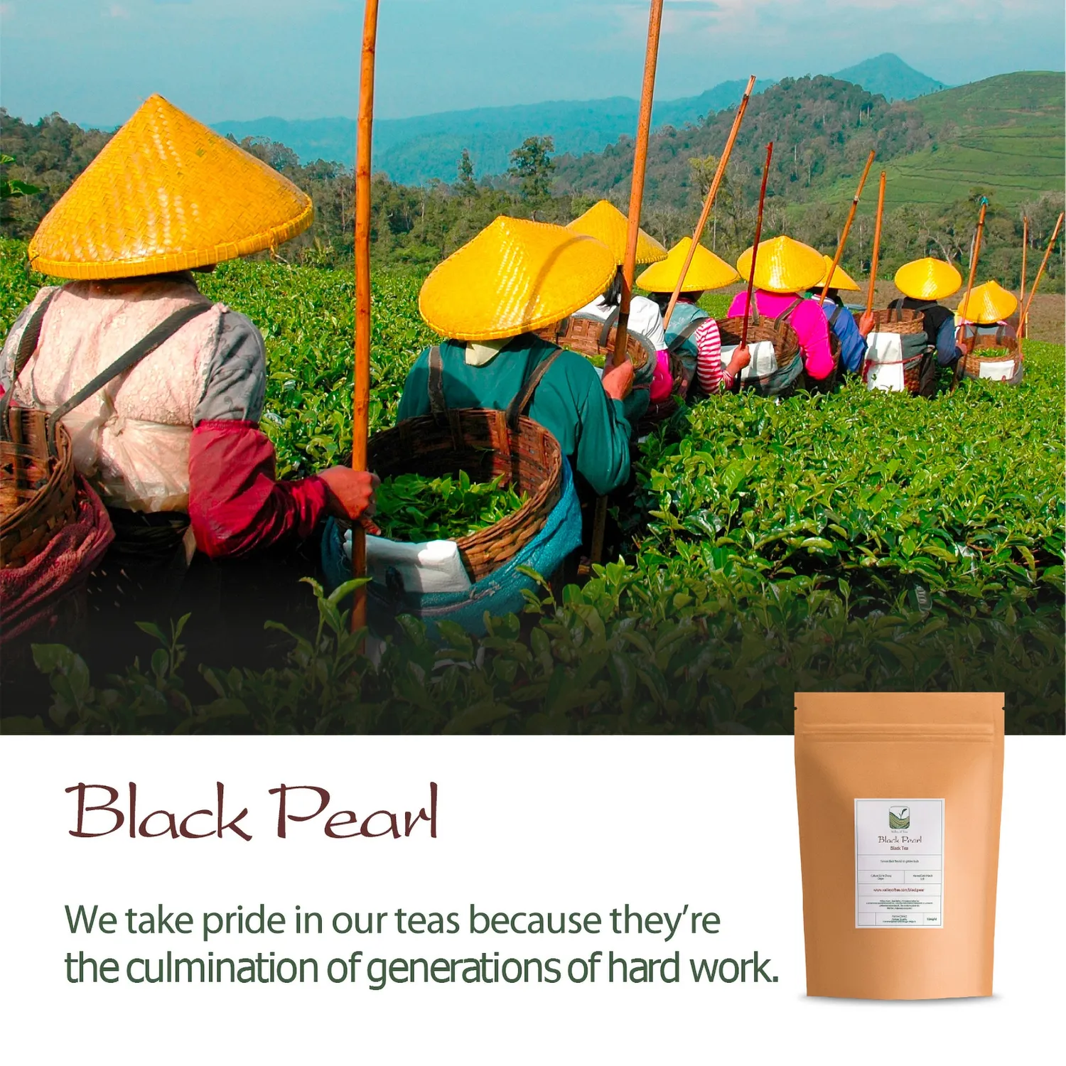 Valley of Tea Yunnan Pärl svart te 100g maltig