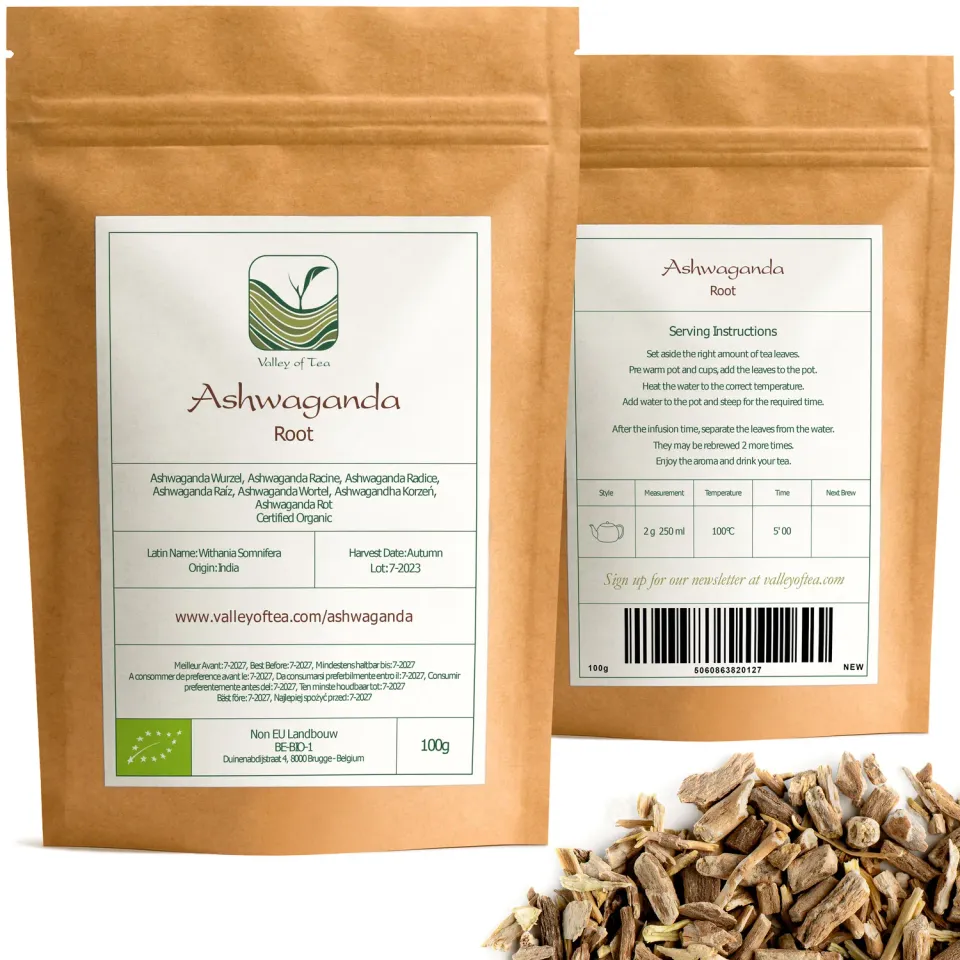 Valley of Tea Ashwagandha örtte lösvikt 100g rot