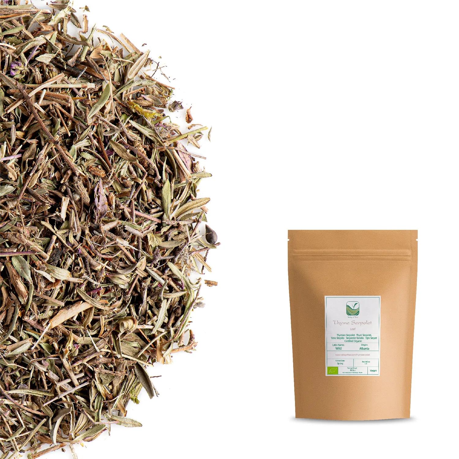 Valley of Tea Timjan Serpolet krydda 200g ekologisk
