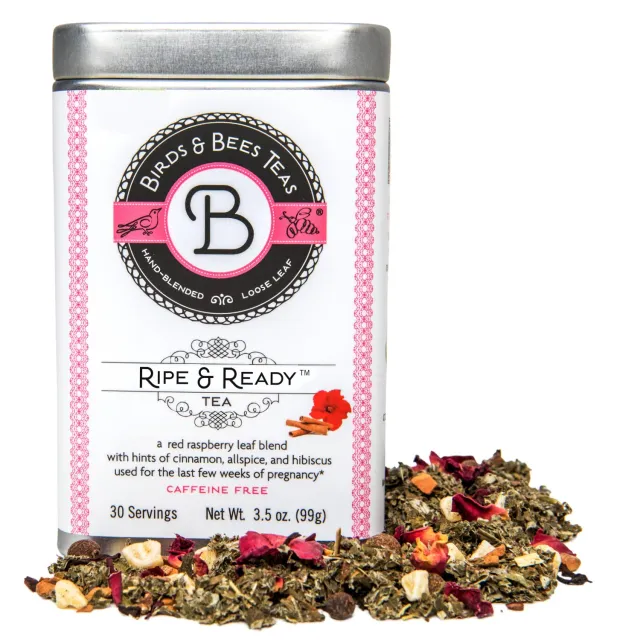 Birds & Bees Tea Ripe & Ready örtte plåtburk hallonblad