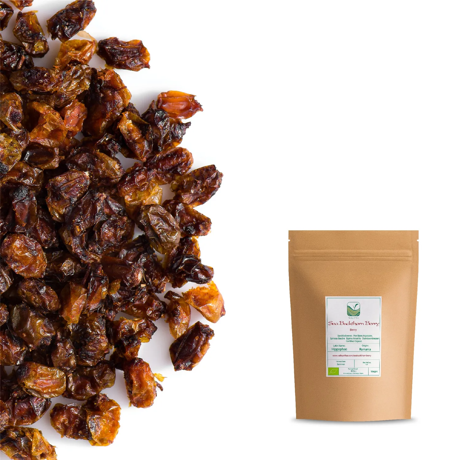 Valley of Tea Havtornsbär örtte 100g syrligt