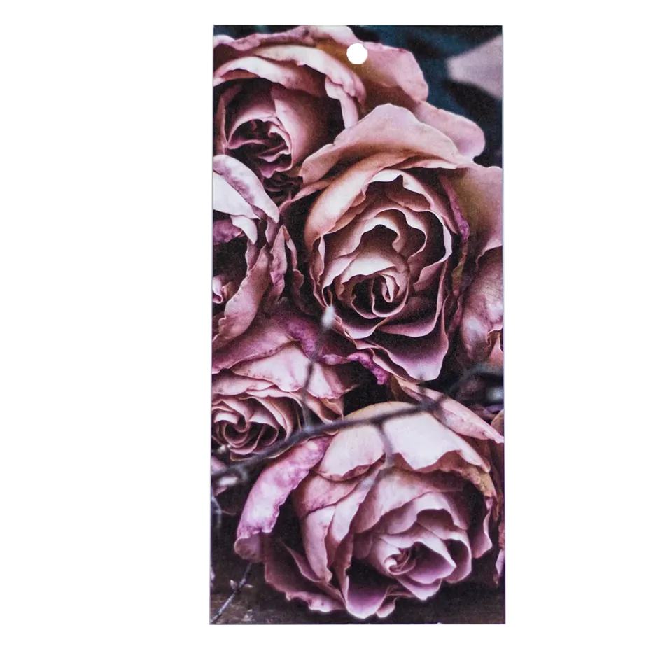 Card Store Rosor hangtag 10 cm rosa