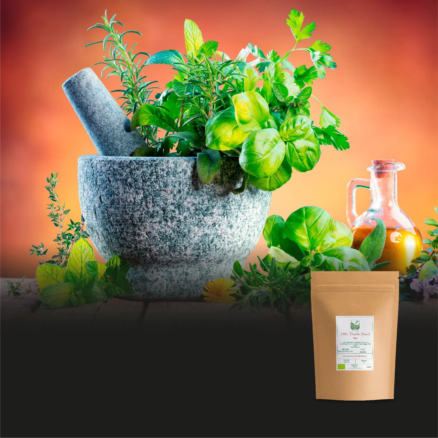 Valley of Tea Mariatistelfrön örtte 200g milda
