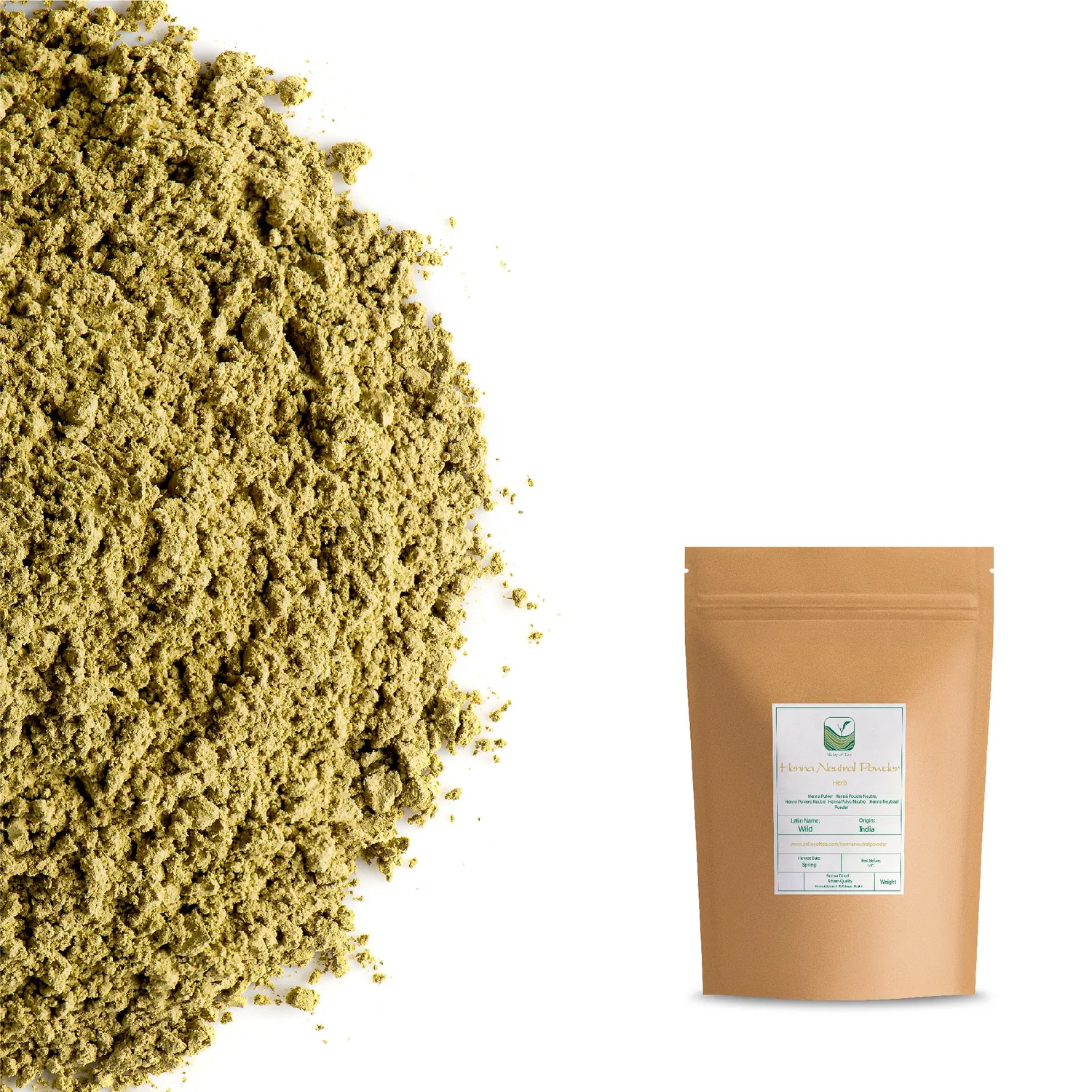 Valley of Tea neutral henna pulver 100g ofärgad
