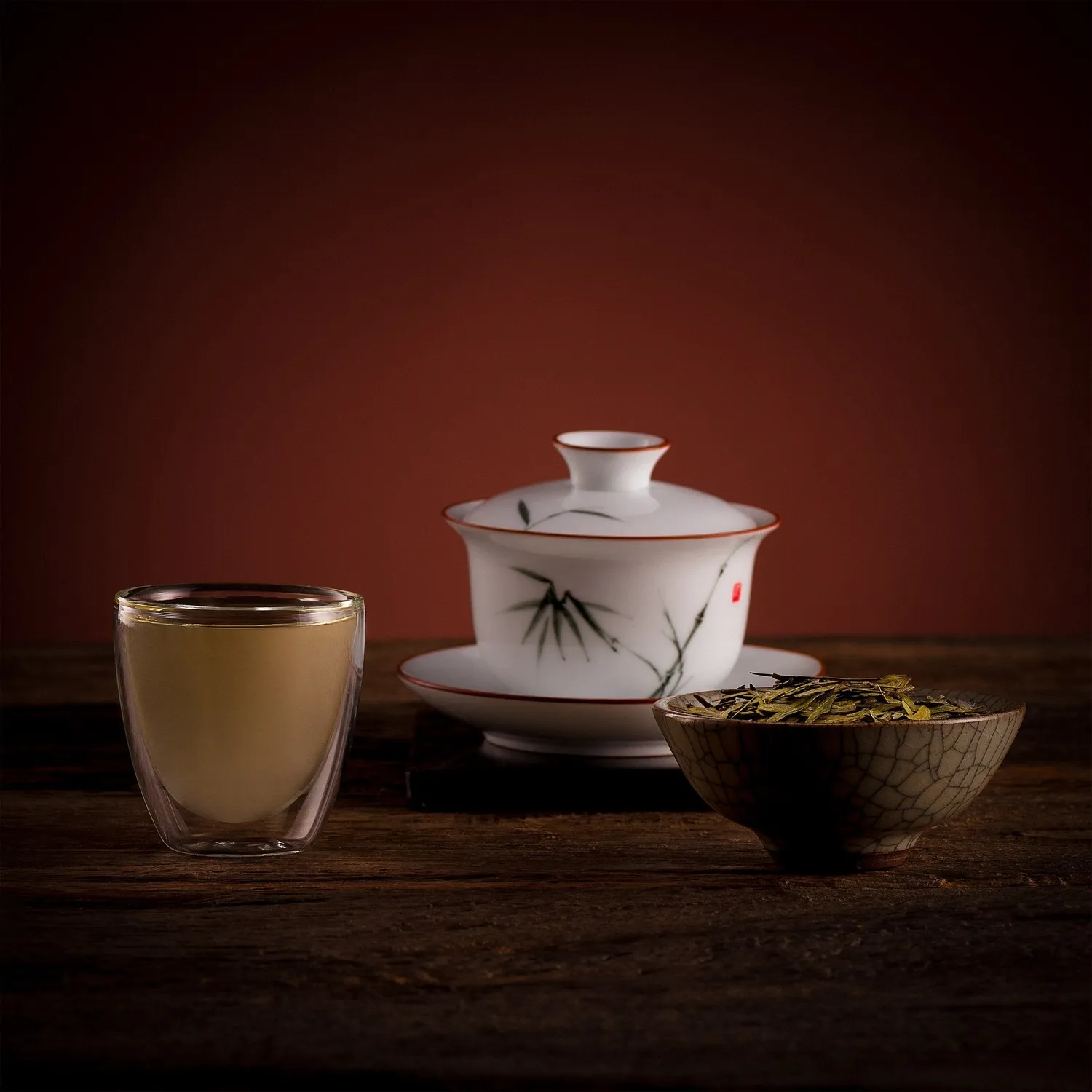 Valley of Tea Berömdagröna grönt te presentask 5-sorter