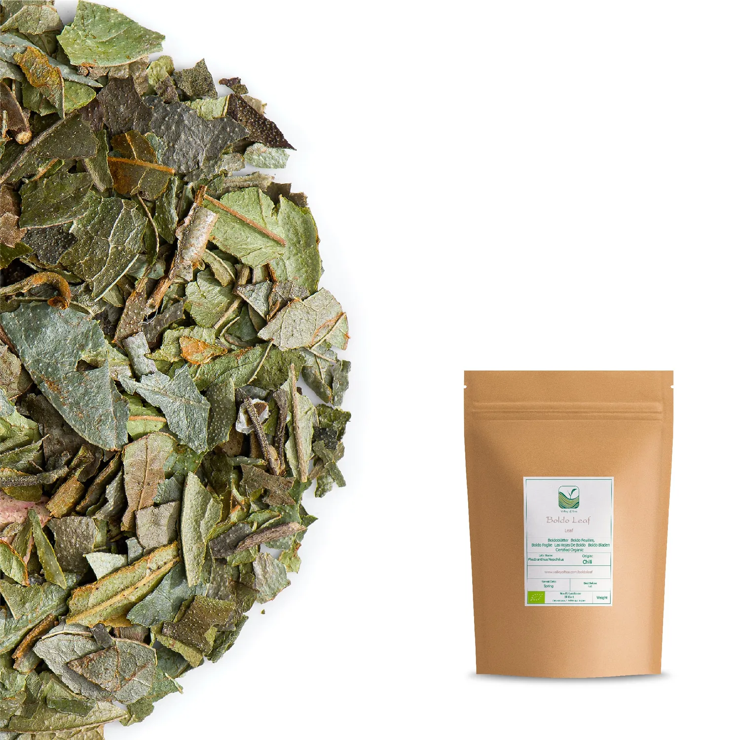 Valley of Tea Boldoblad örtte 100g koffeinfri