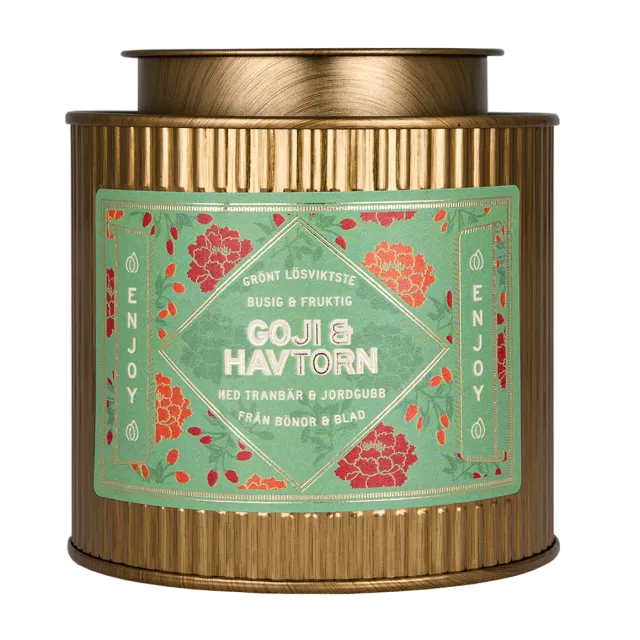 Bönor & Blad Tea Collection Goji & Havtorn grönt te 110 g