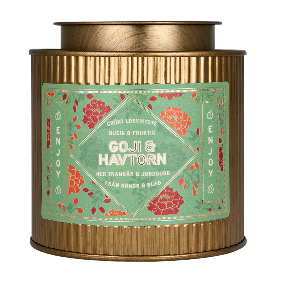 Bönor & Blad Tea Collection Goji & Havtorn grönt te 110 g
