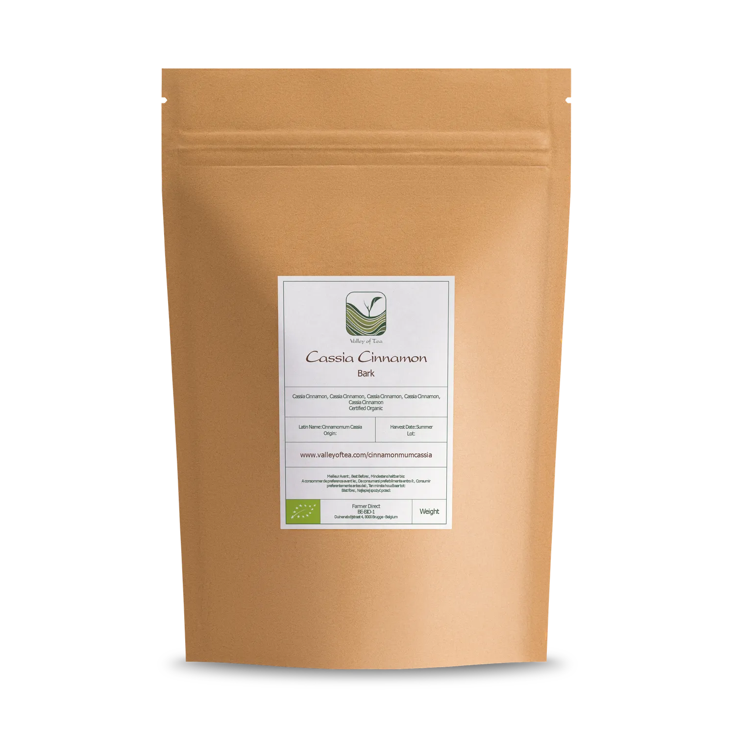 Valley of Tea Cassia kanel 200g ekologisk bark