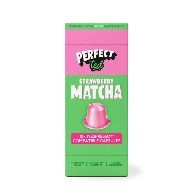 Perfect Ted Strawberry Matcha kapslar 10-pack jordgubb