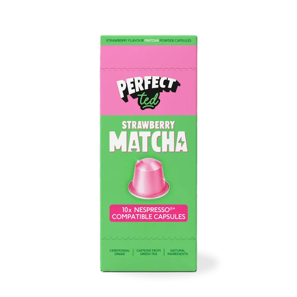 Perfect Ted Strawberry Matcha kapslar 10-pack jordgubb