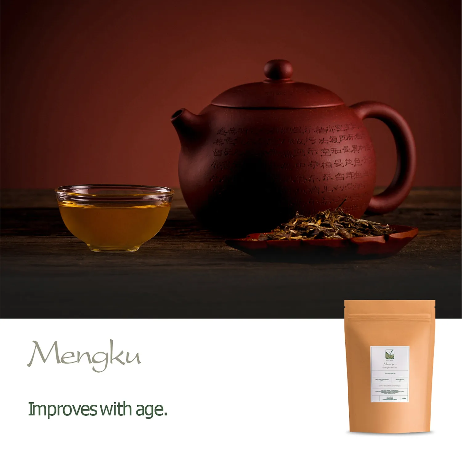 Valley of Tea Mengku pu-erhte 100g jordig sheng