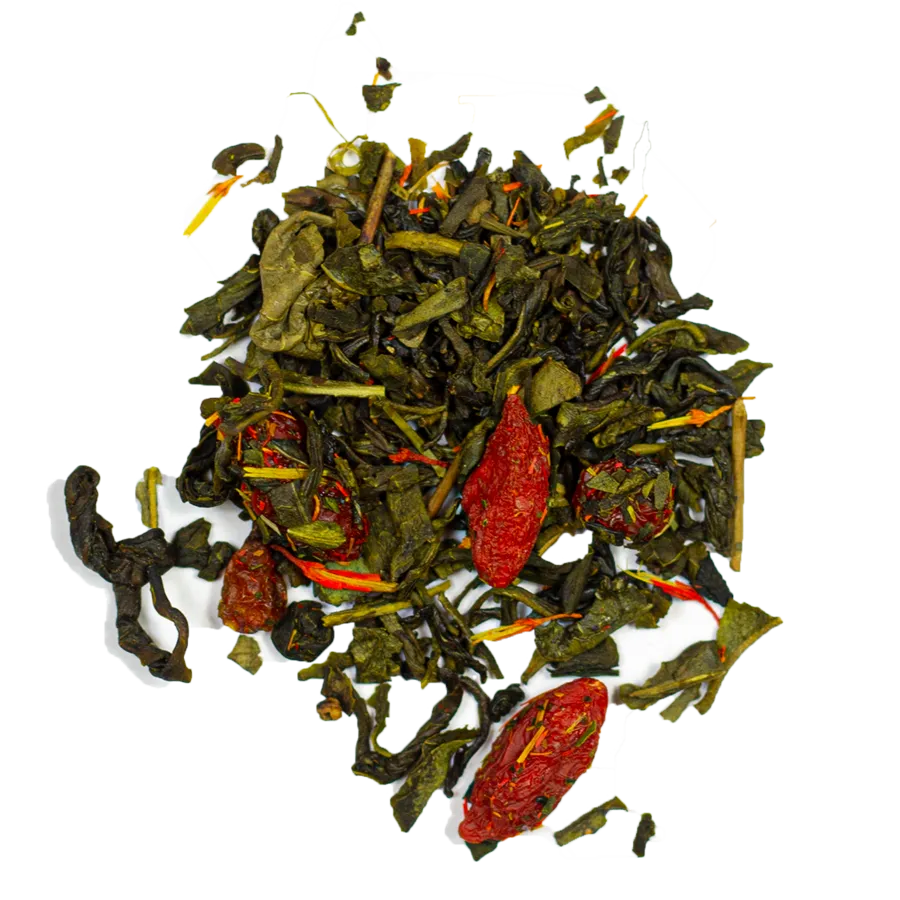Bönor & Blad Tea Collection Goji & Havtorn grönt te 110 g