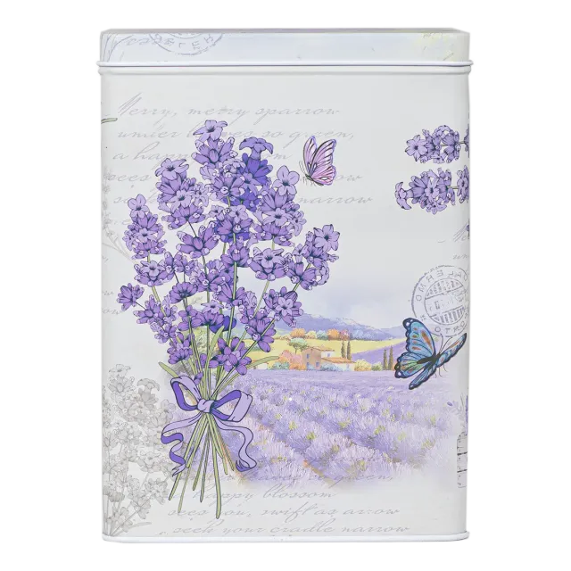 Bönor & Blad Lavendel & Fjäril burk stor plåt