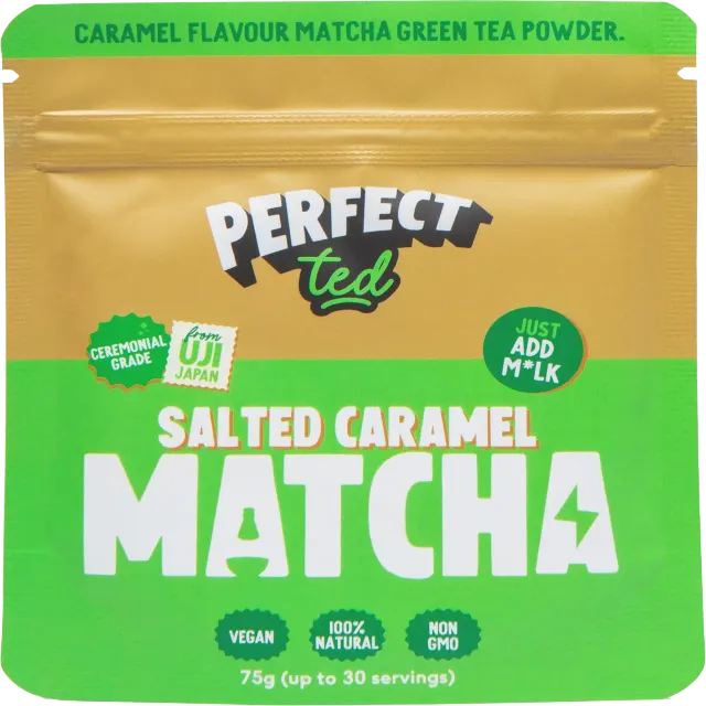 PerfectTed Matcha salt karamell matchapulver söt-salt