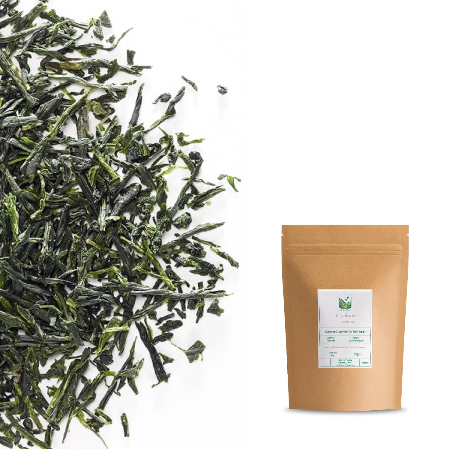 Valley of Tea Gyokuro grönt te 40g umami