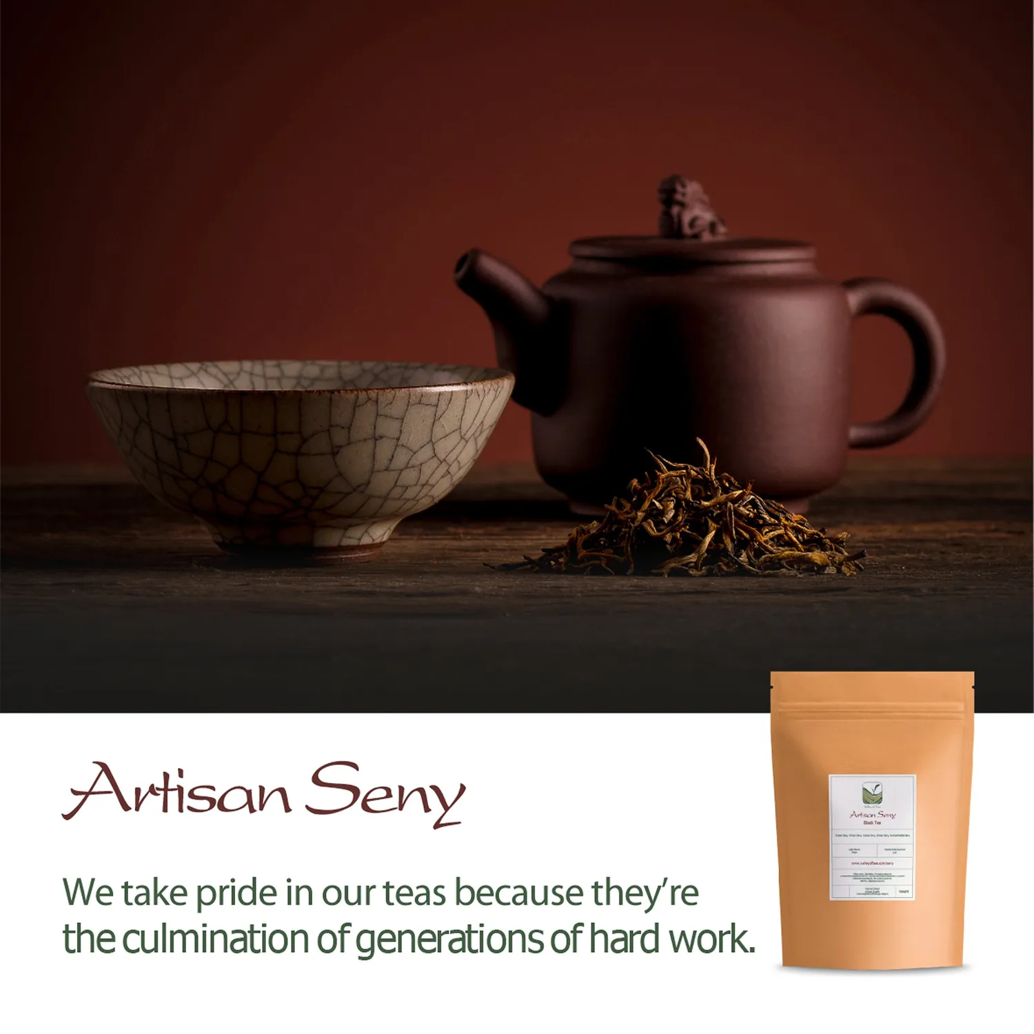 Valley of Tea Artisan Seny svart te lösvikt 50g fruktig