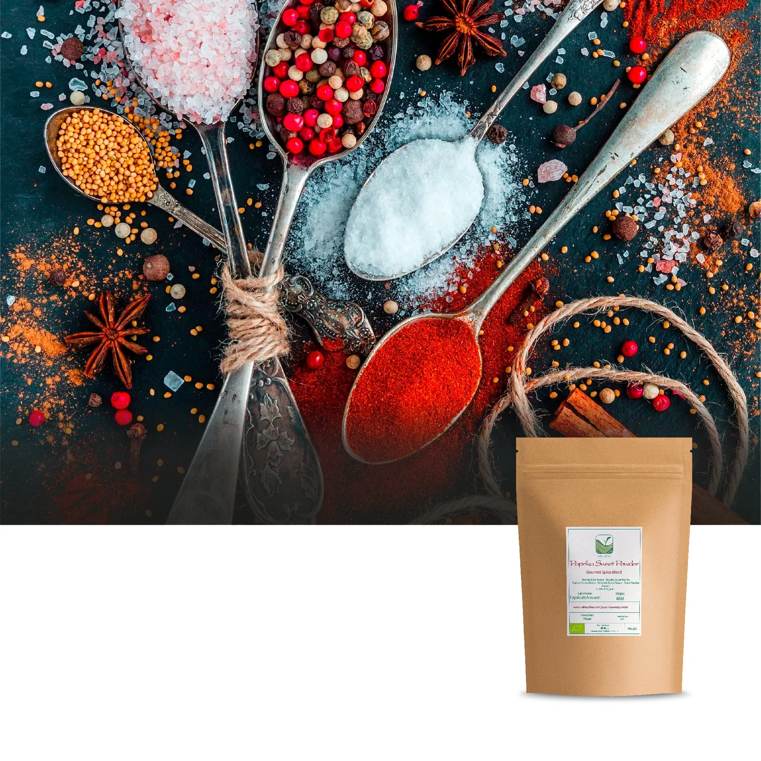 Valley of Tea Rökt paprika krydda 200g söt