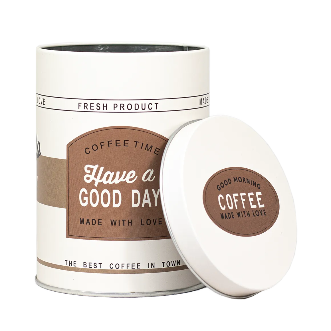 Bönor & Blad Have a Good Day kaffeburk rund 250 g plåt