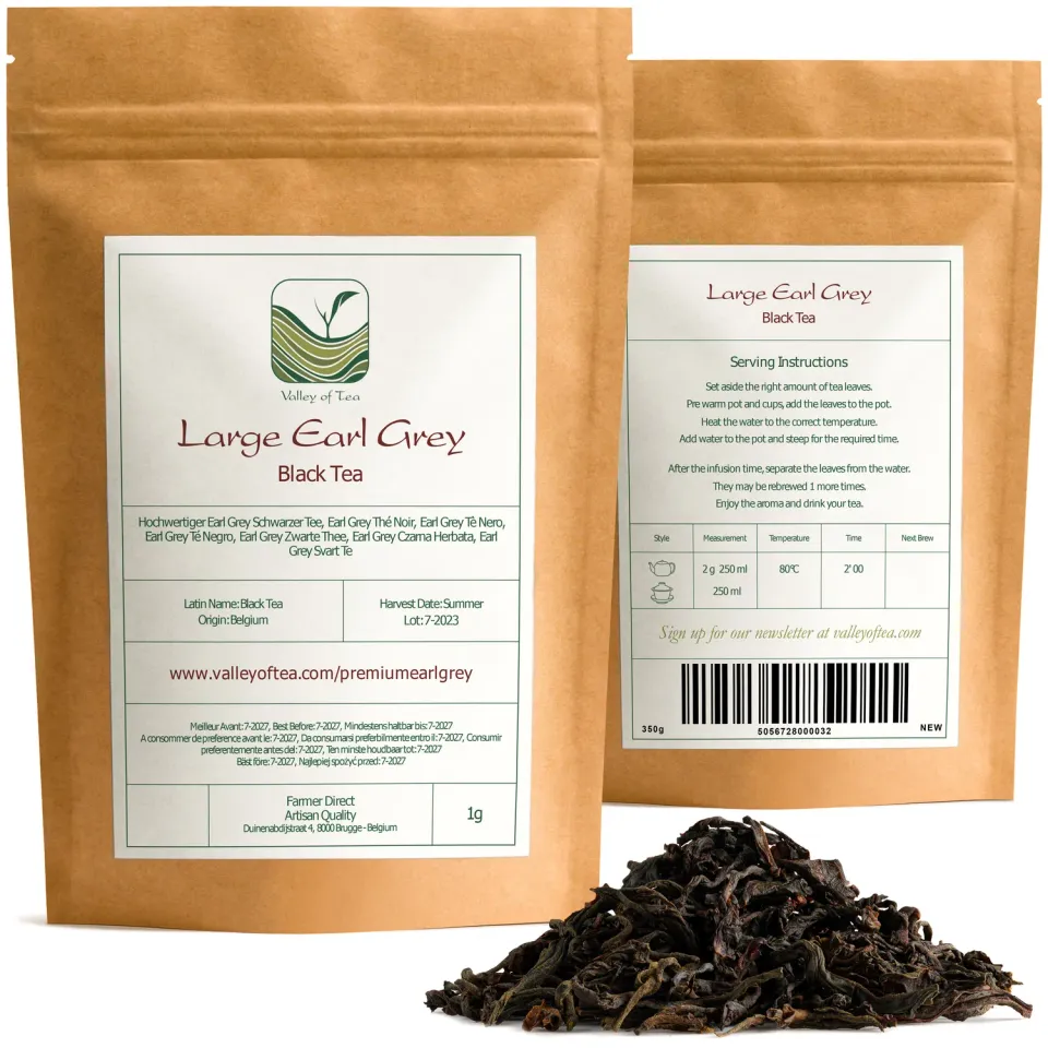 Valley of Tea Earl Grey svart te Stor bergamott