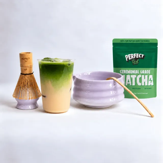 Perfect Ted Purple Matcha Set matchaset lila 30 g