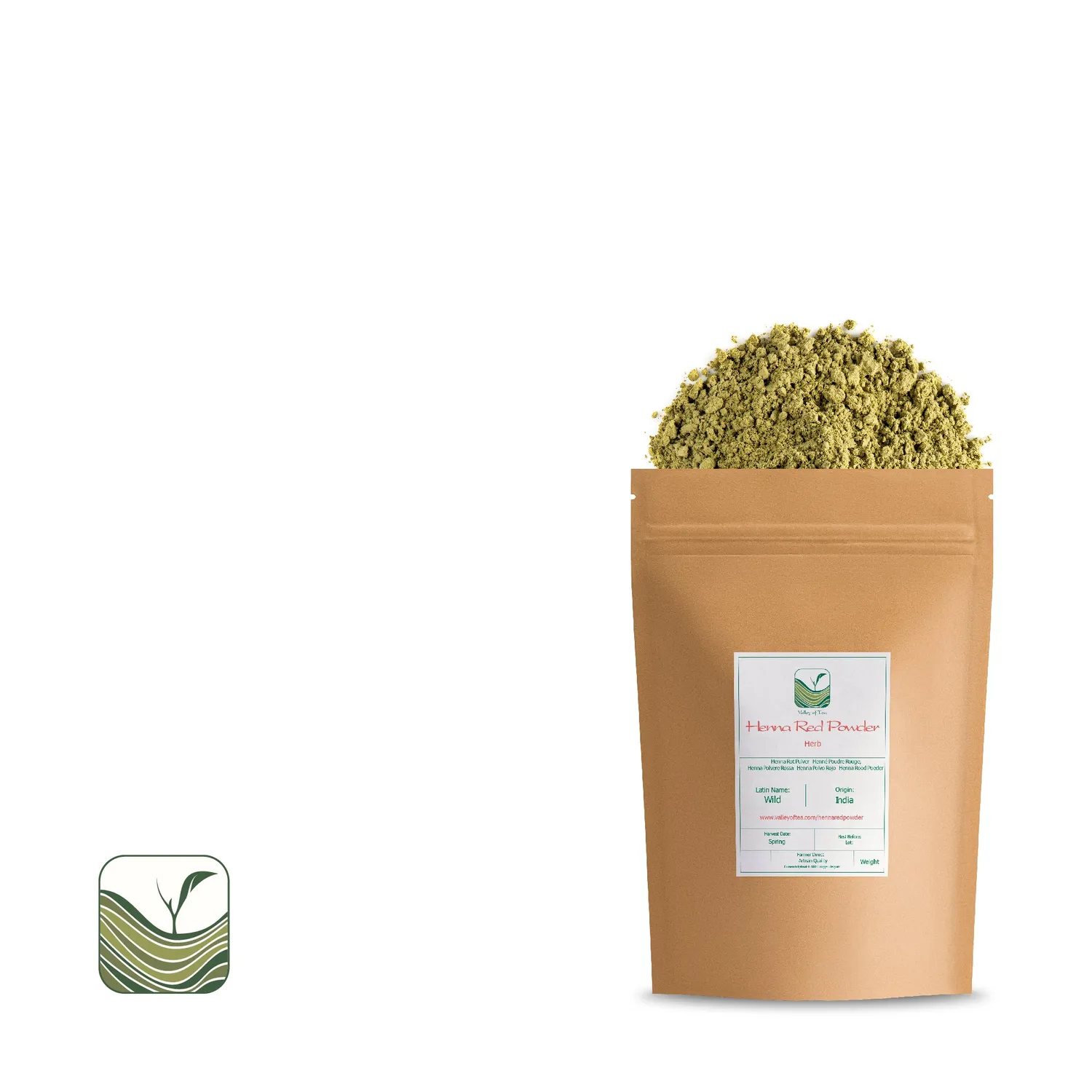 Valley of Tea Henna röd hårfärg 100g naturlig
