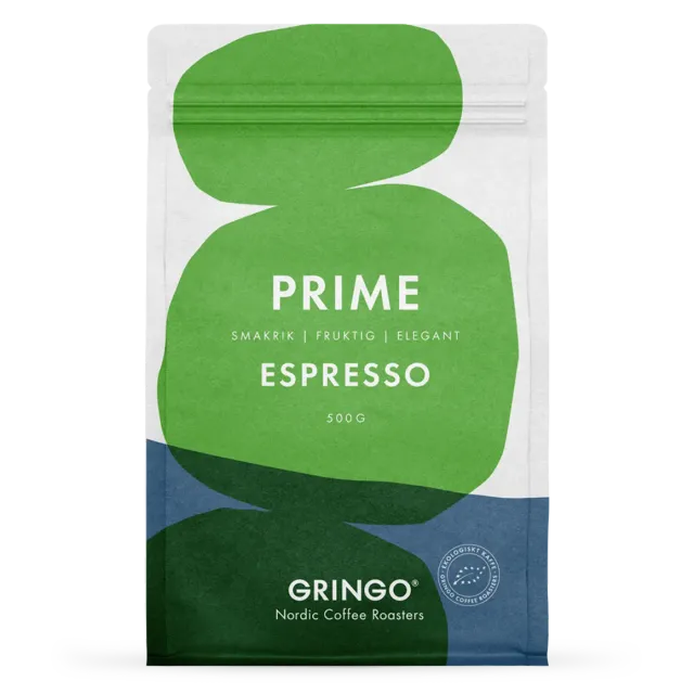 Gringo Prime Espresso espressokaffe 500 g tropisk frukt
