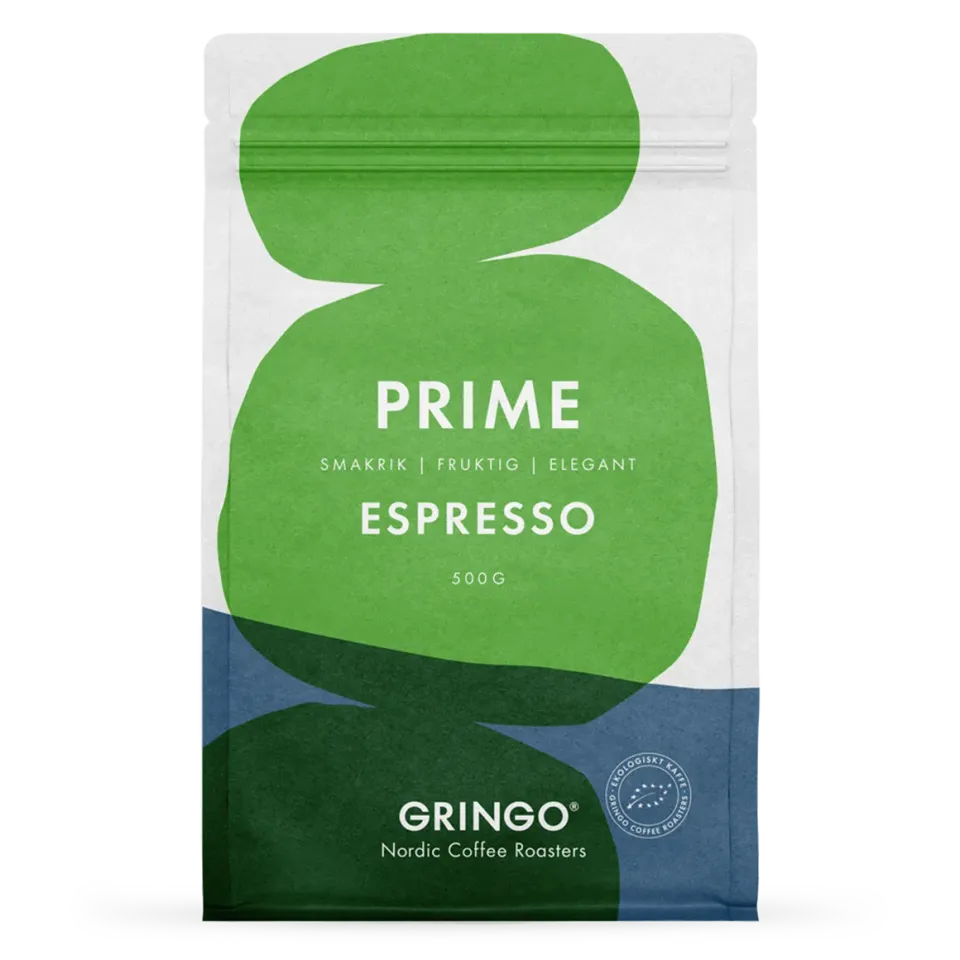 Gringo Prime Espresso espressokaffe 500 g tropisk frukt