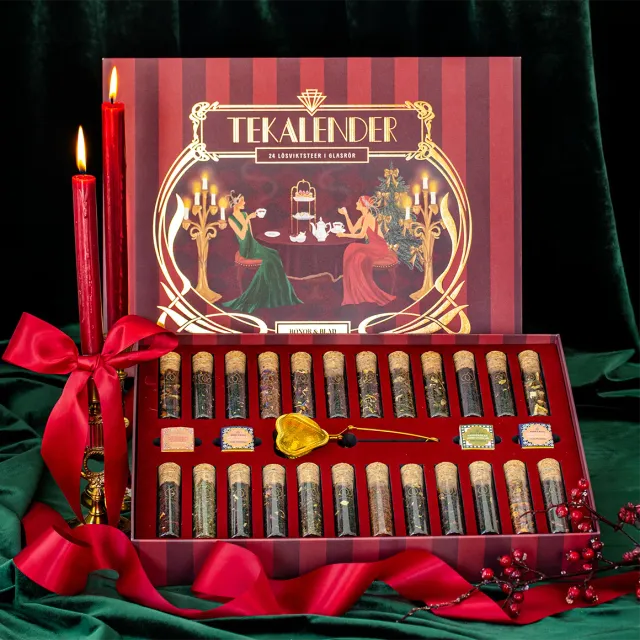 Bönor & Blad Tekalender 2026 adventskalender 24 luckor