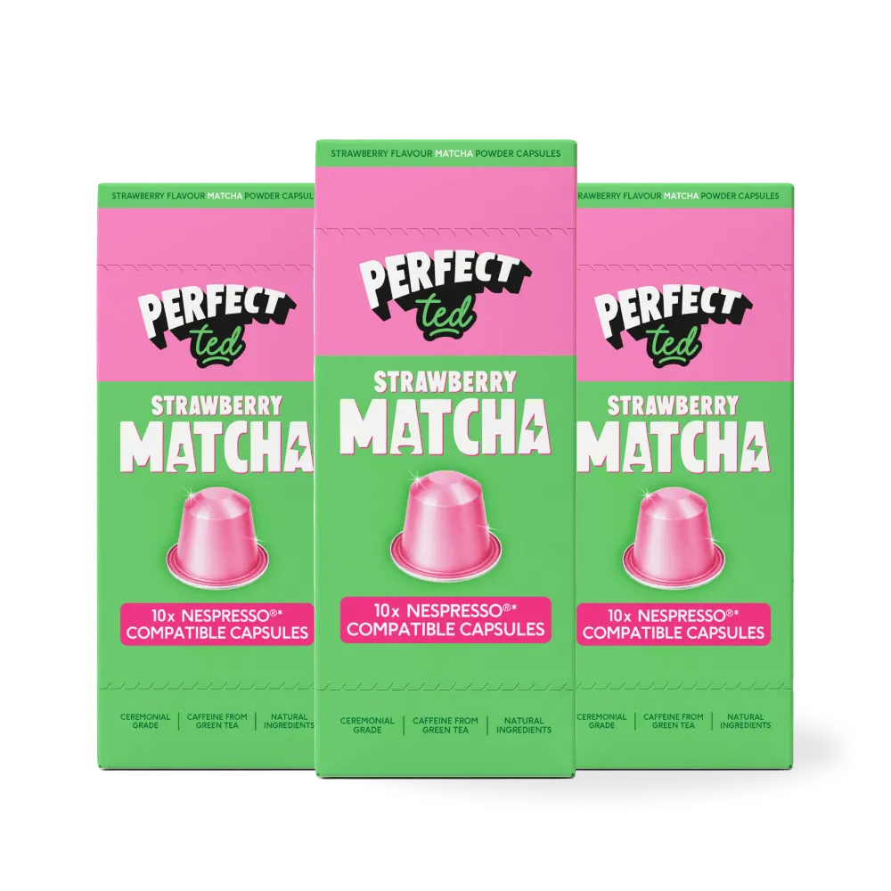 Perfect Ted Strawberry Matcha kapslar 10-pack jordgubb