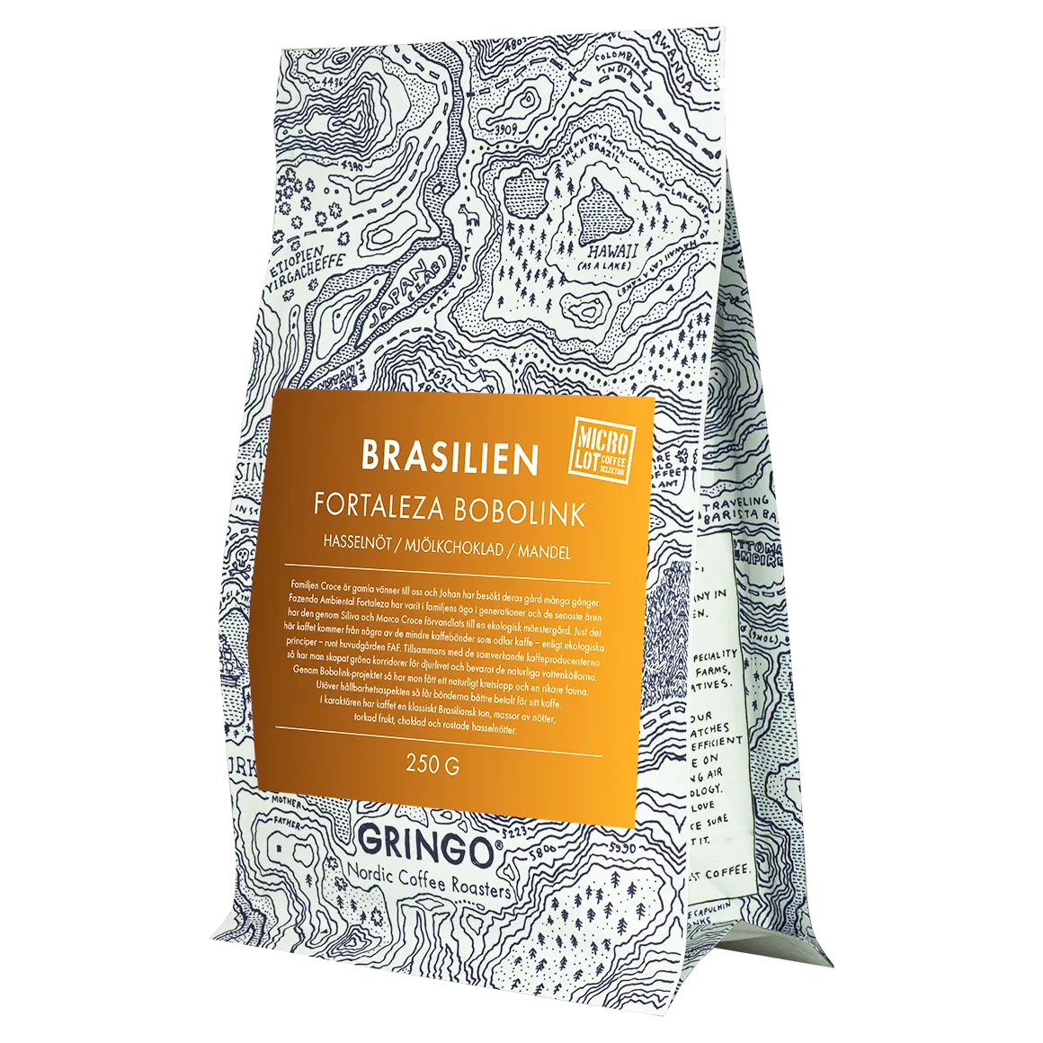 Gringo Nordic Brasilien Fortaleza bryggkaffe 250 g
