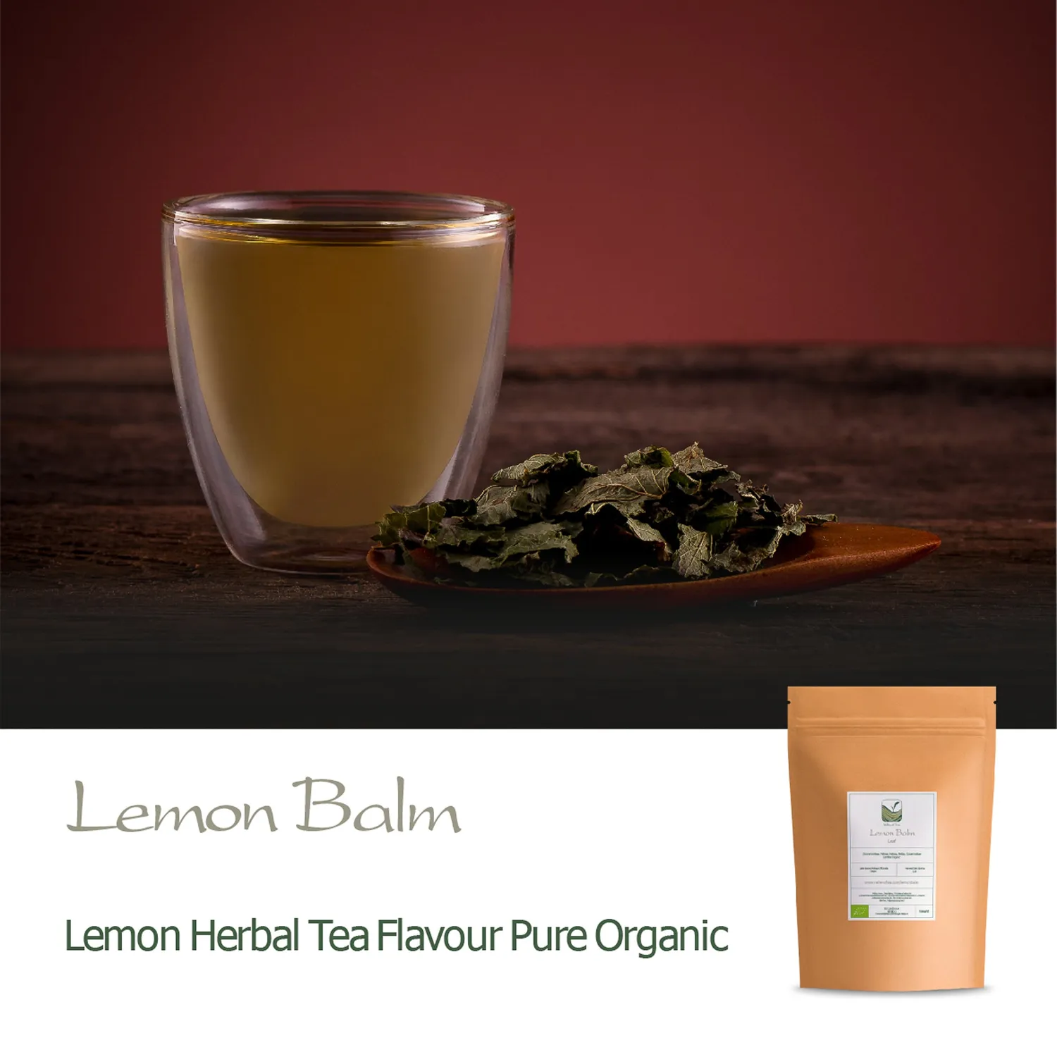 Valley of Tea Citronmeliss örtte 100 g lösvikt lugn
