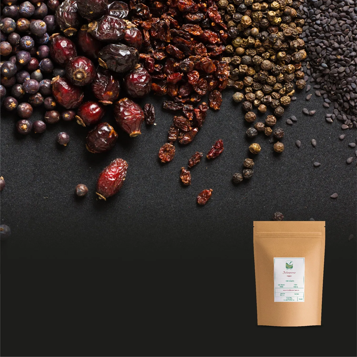 Valley of Tea Jalapeno torkad chili 100g ekologisk
