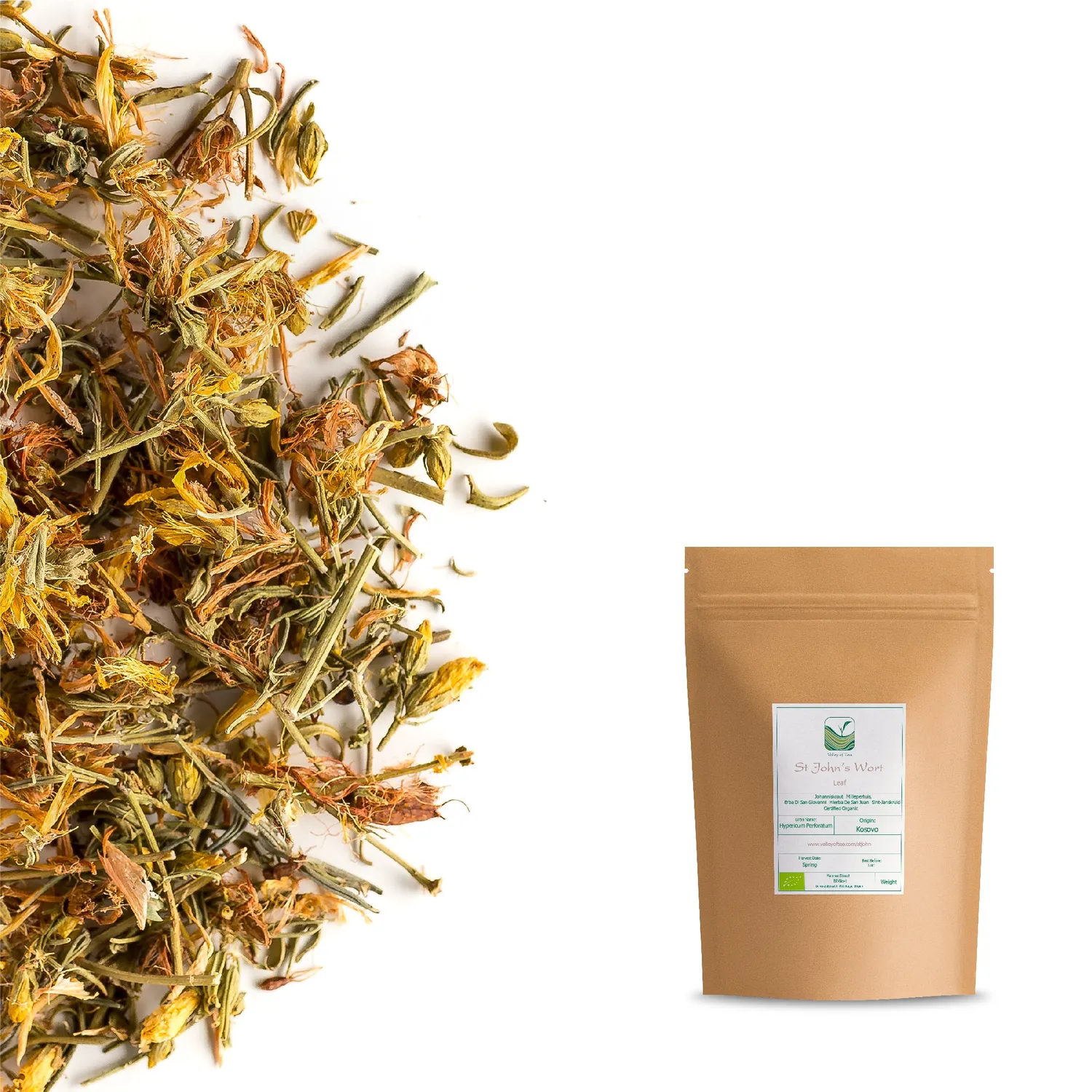 Valley of Tea Johannesört örtte 100g lösvikt ekologisk