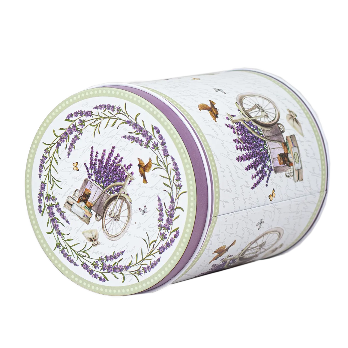 Bönor & Blad Lavendel Rund Large teburk 250 g plåt