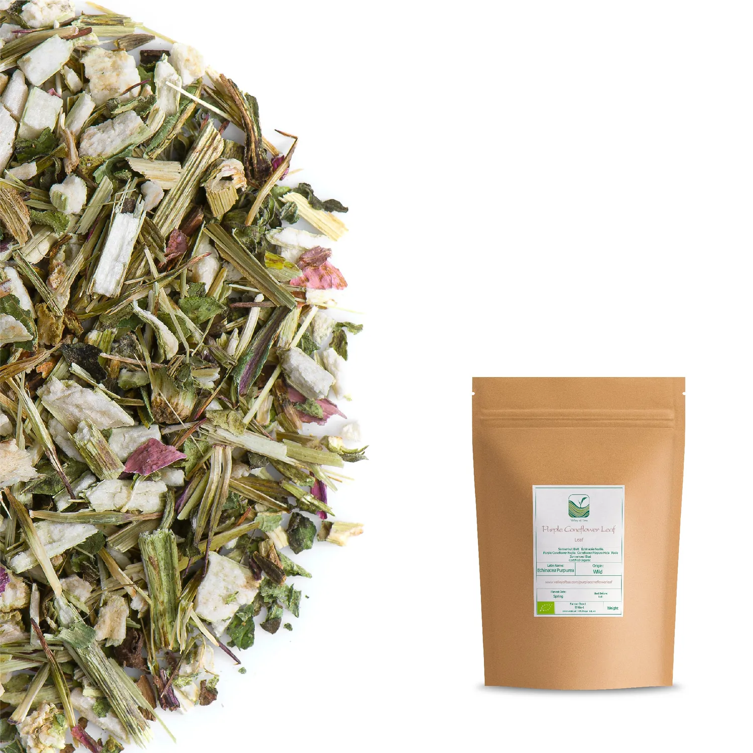 Valley of Tea Rödsolhattsblad örtte 100g koffeinfri