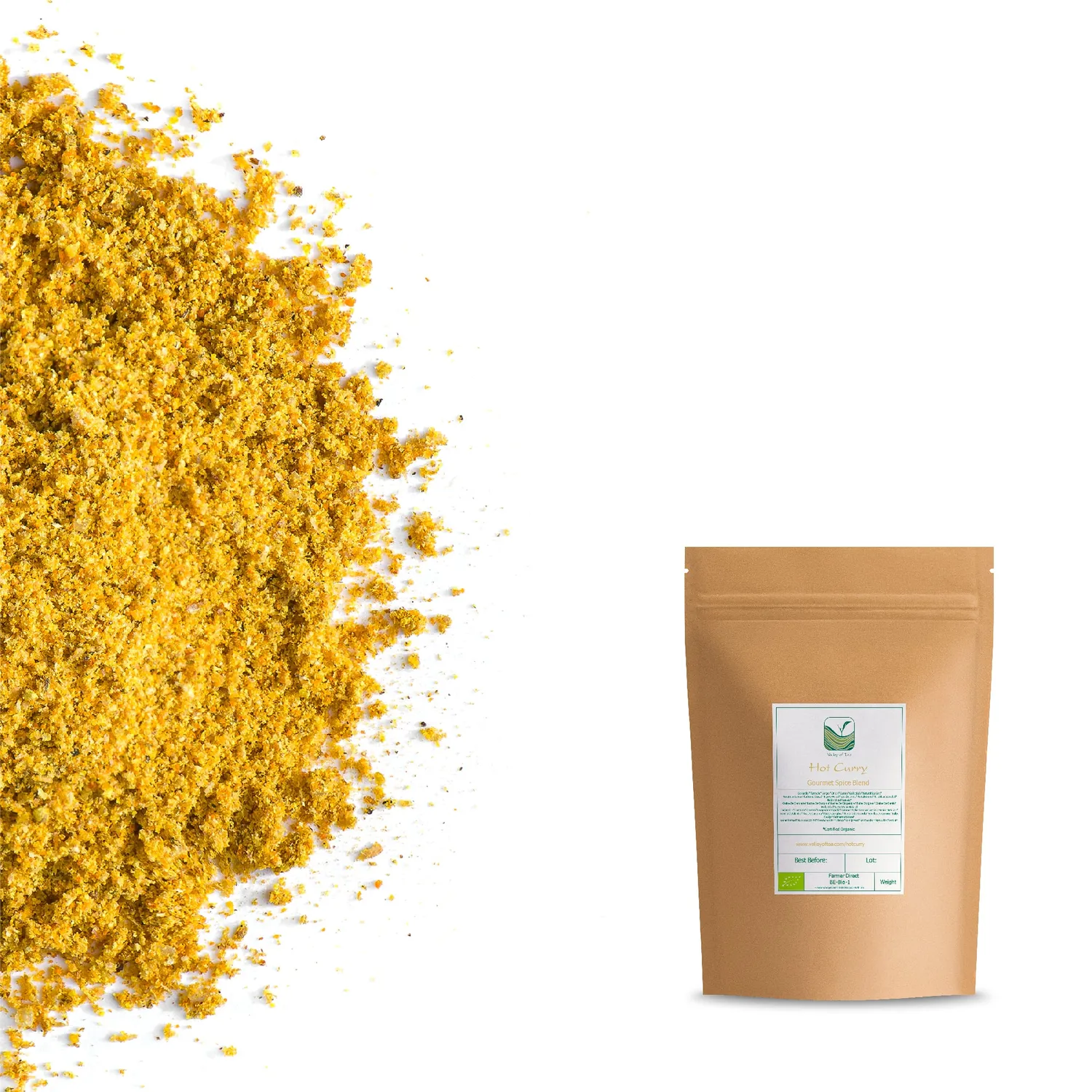 Valley of Tea Varm Curry krydda 100g ekologisk
