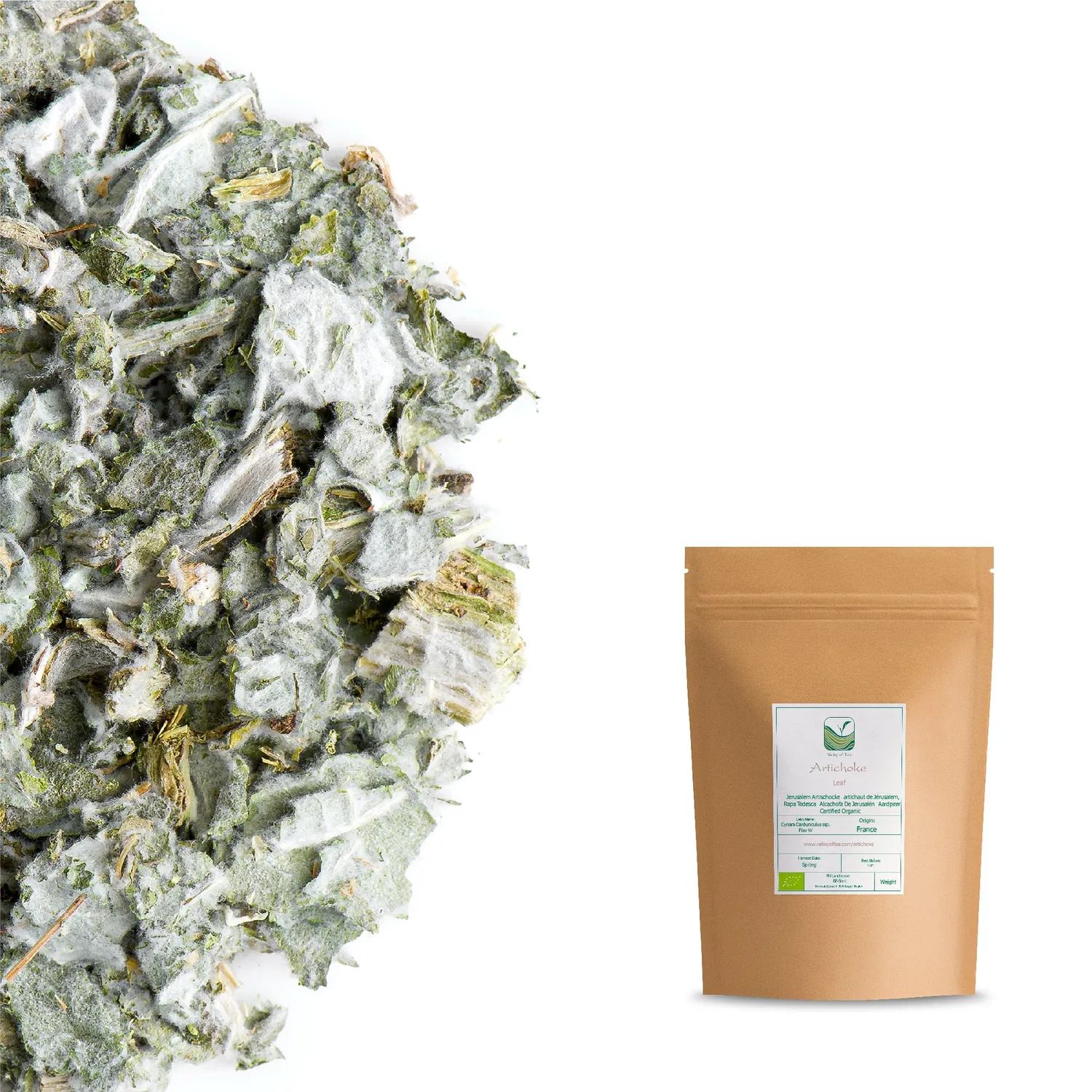Valley of Tea Kronärtskocka bladte 100 g besk örtsmak
