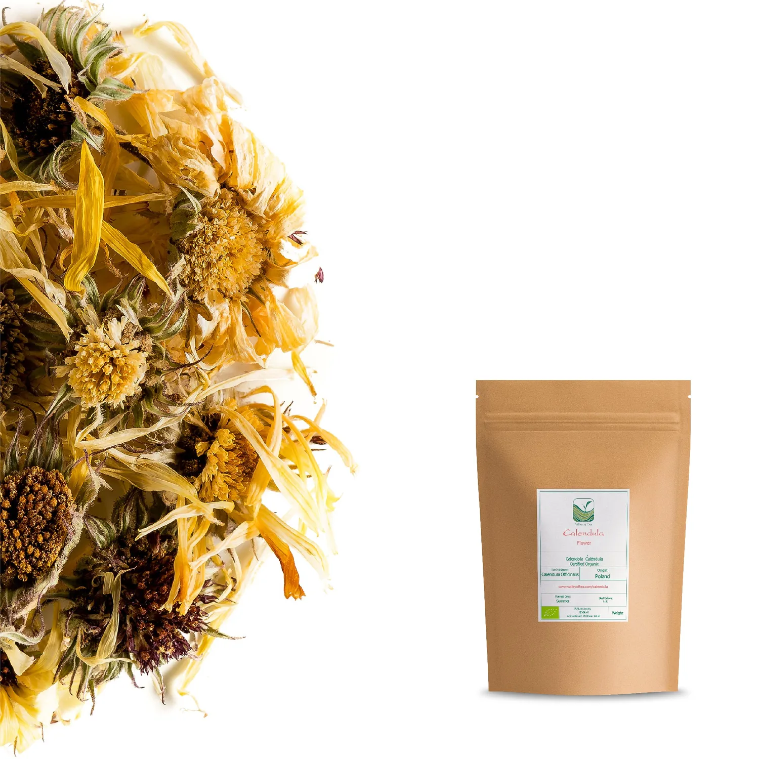 Valley of Tea Ringblommor örtte 100 g lös blomte