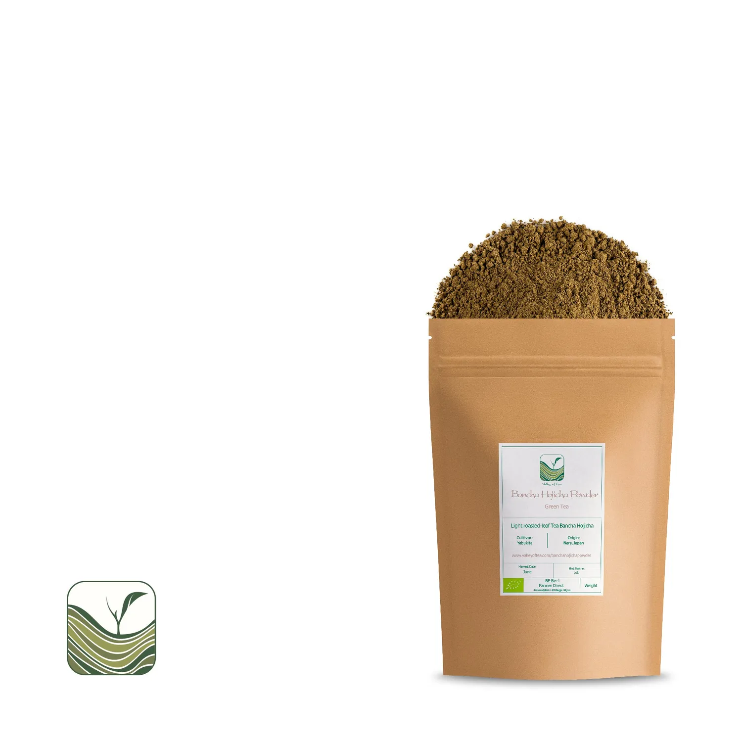 Valley of Tea Hojicha Bancha pulver 50g rostat