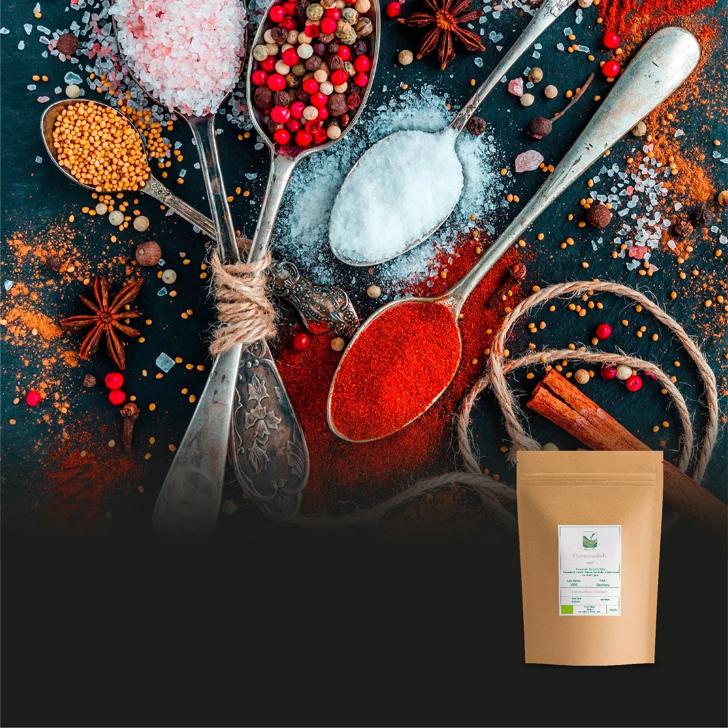 Valley of Tea Pepparrot krydda 100g ekologisk stark