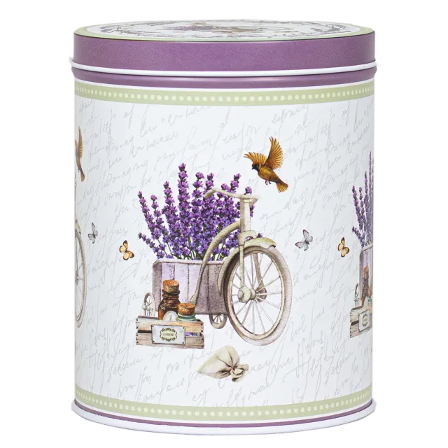 Bönor & Blad Lavendel Rund Large teburk 250 g plåt