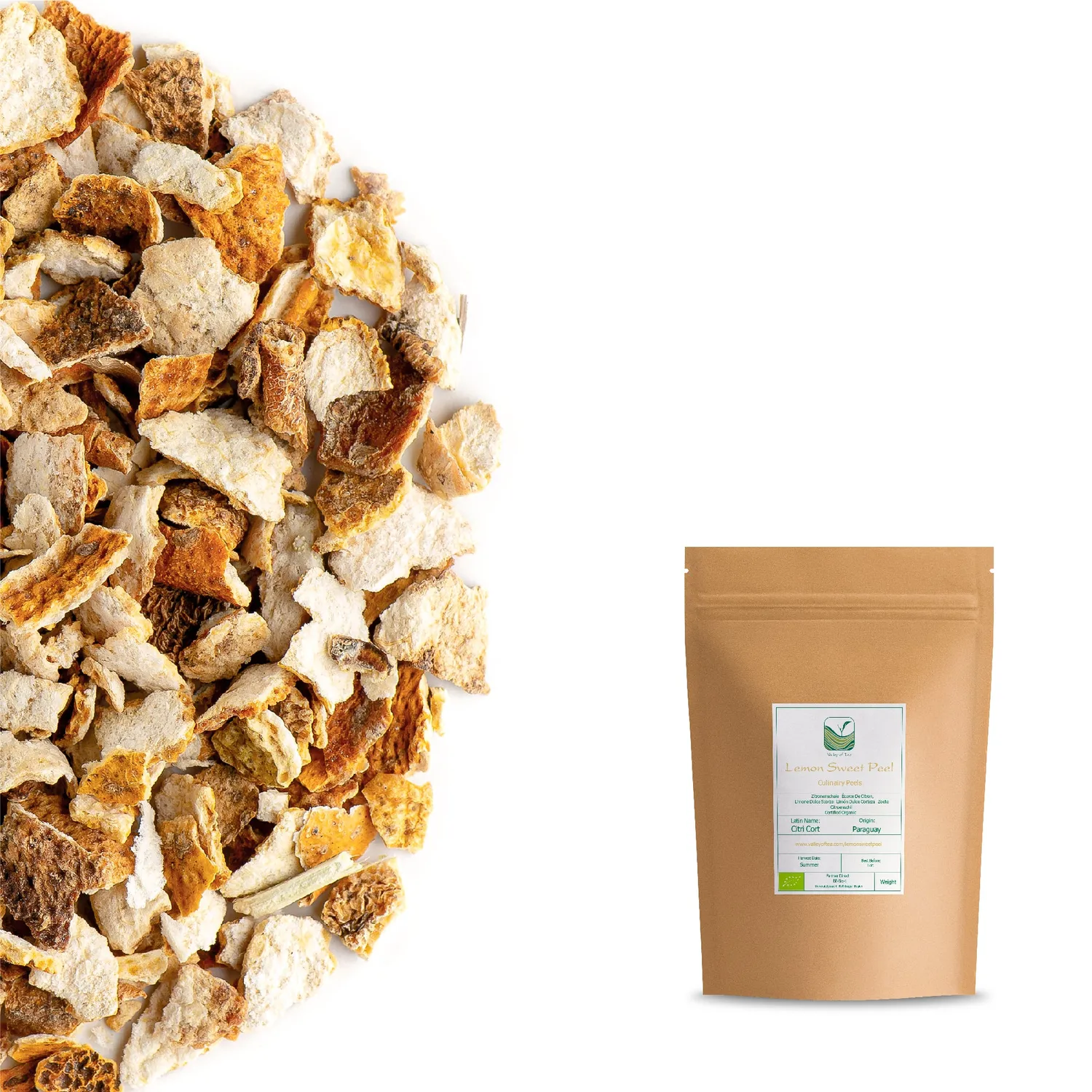 Valley of Tea Citronskal lösvikt 100g koffeinfri