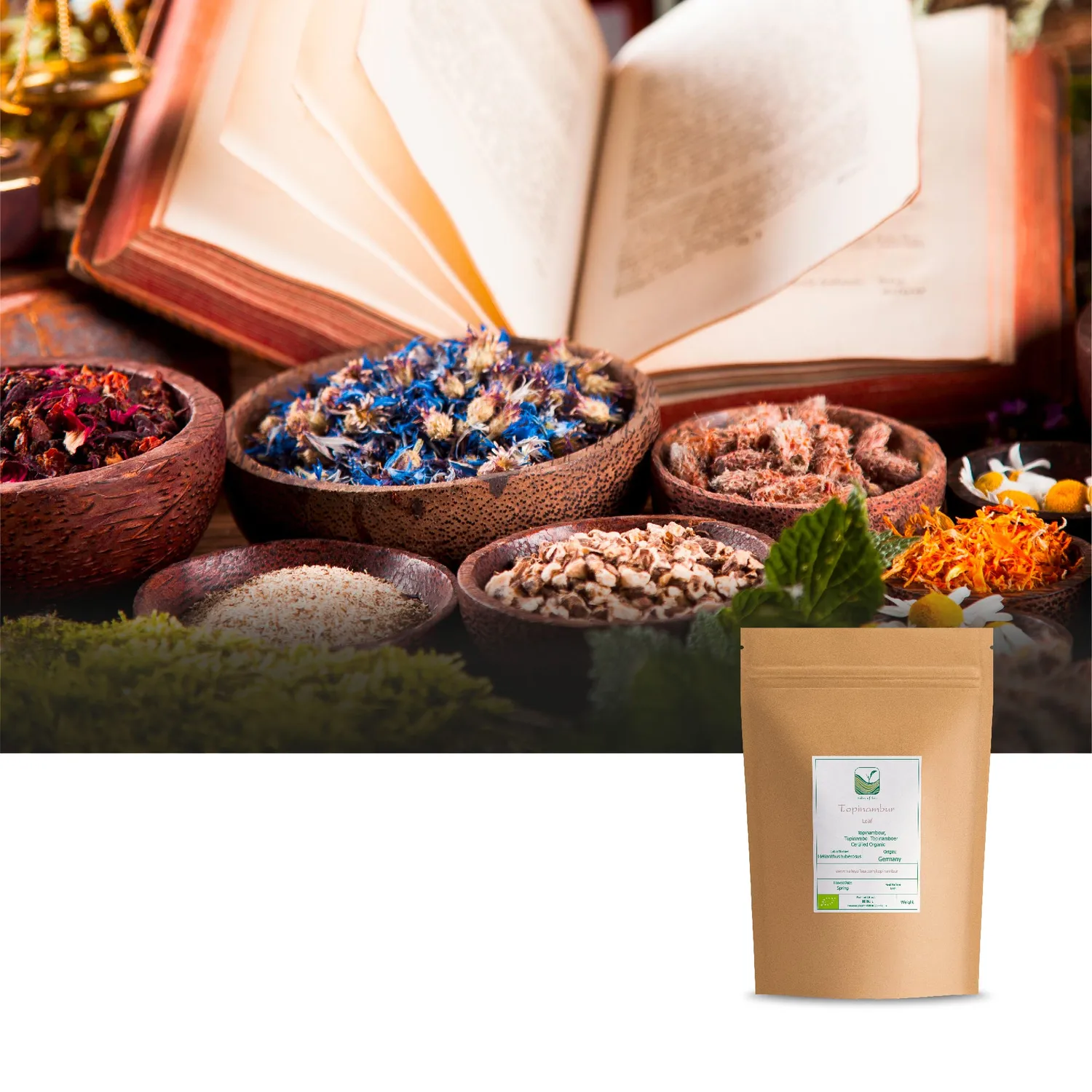 Valley of Tea Jordärtskocka örtte 100g nötig koffeinfri