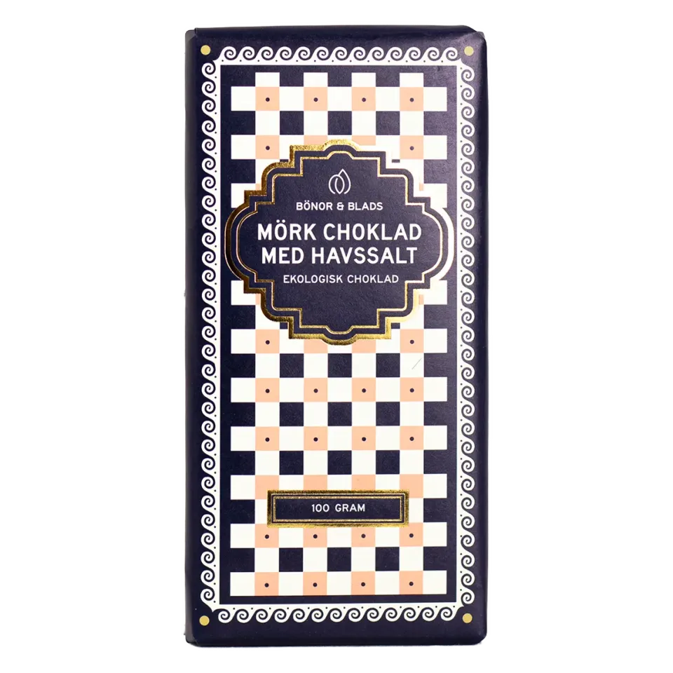 Bönor & Blad Ekologisk Mörk Choklad Havssalt 70%