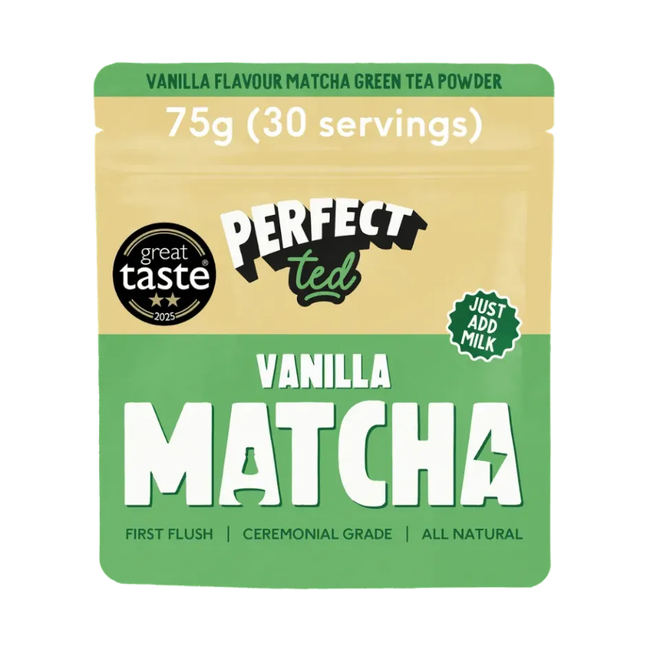 Perfect Ted Vanilla Matcha pulver 75g – vaniljsmak