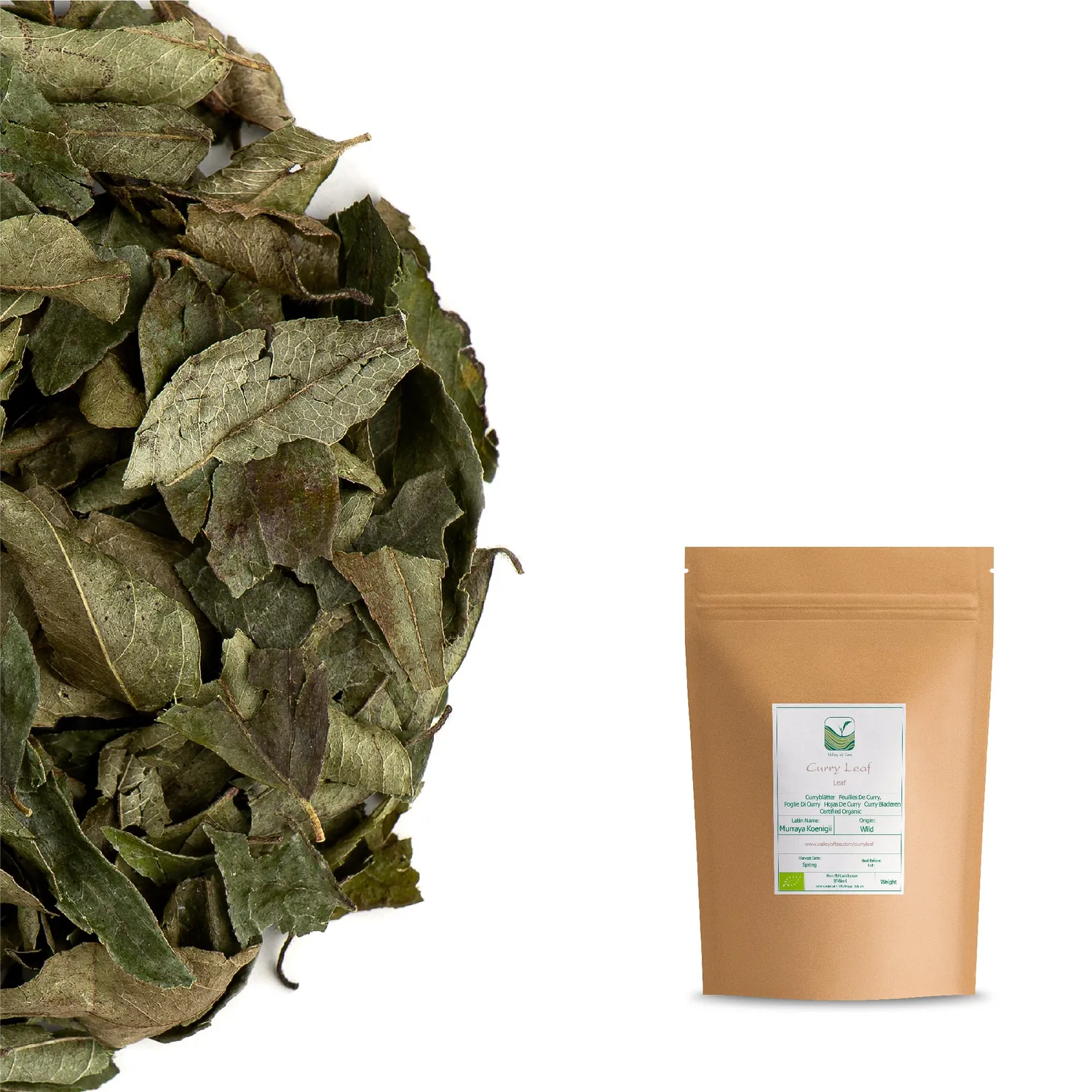 Valley of Tea Curryblad krydda 100g mild citrus