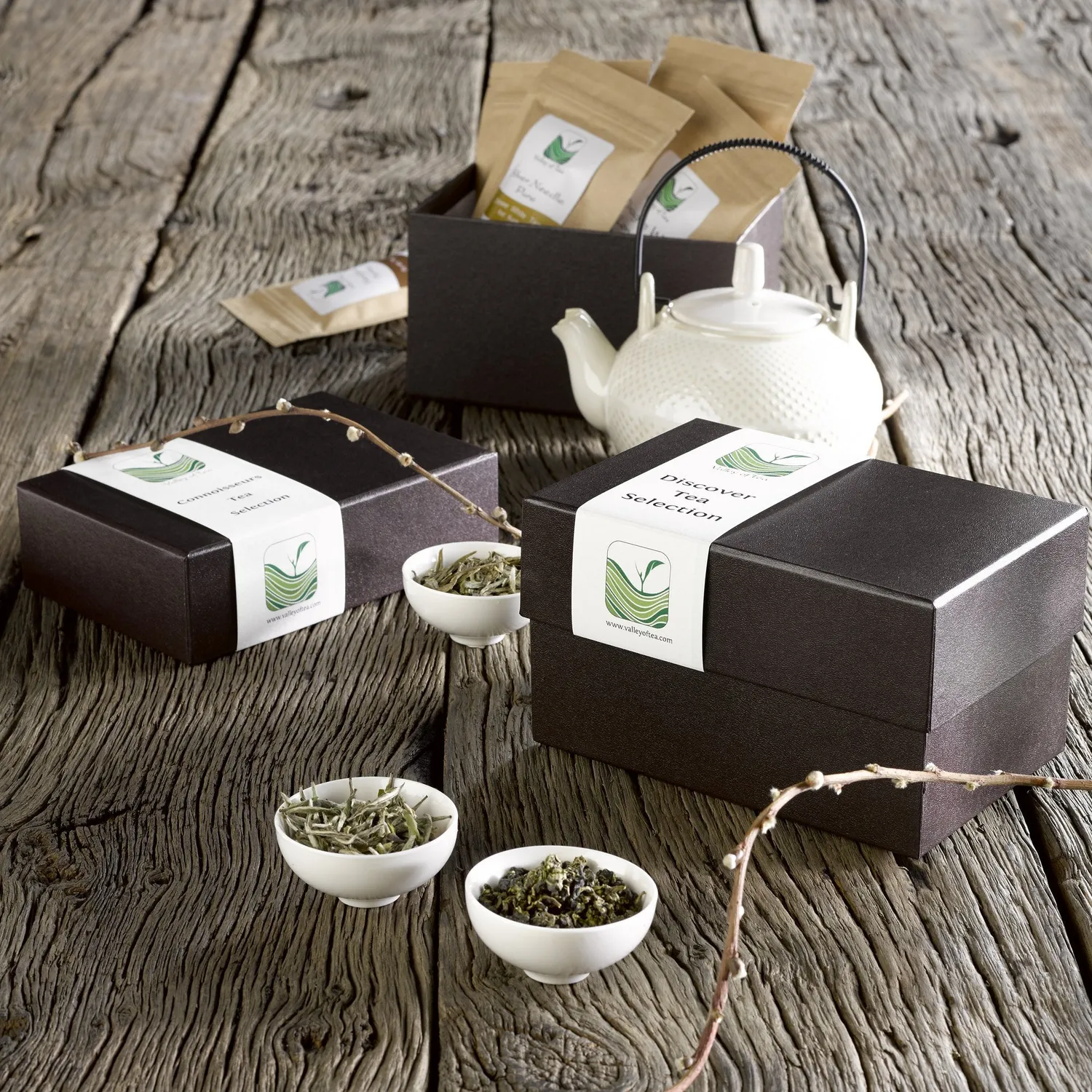 Valley of Tea Upptäck teset presentask 5 sorter