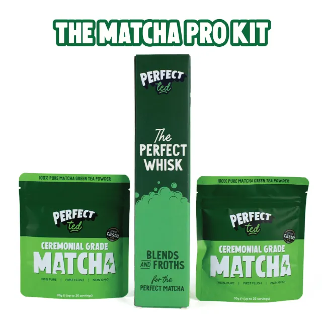 Perfect Ted Matcha Pro Kit matchapulver 2-pack len